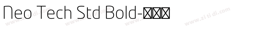 Neo Tech Std Bold字体转换